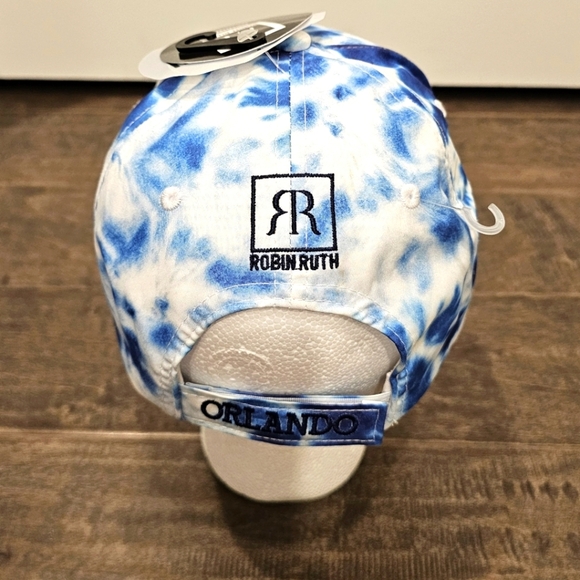 New Robin Ruth Orlando Original 1885 Blue and White Tie-Dye Cap - Unisex - Picture 3 of 9